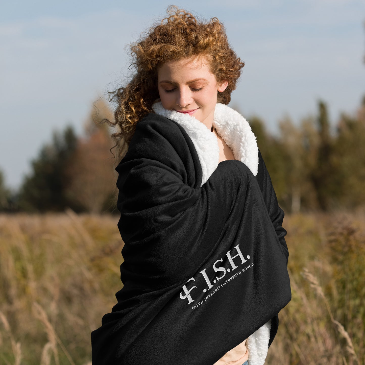 FISH Premium Sherpa Blanket