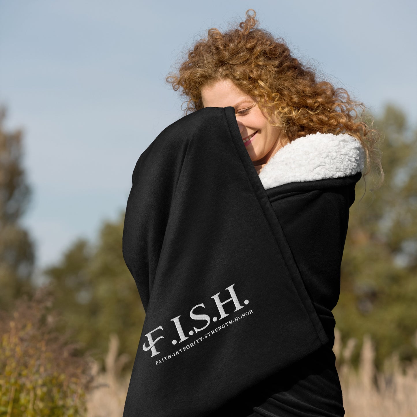 FISH Premium Sherpa Blanket