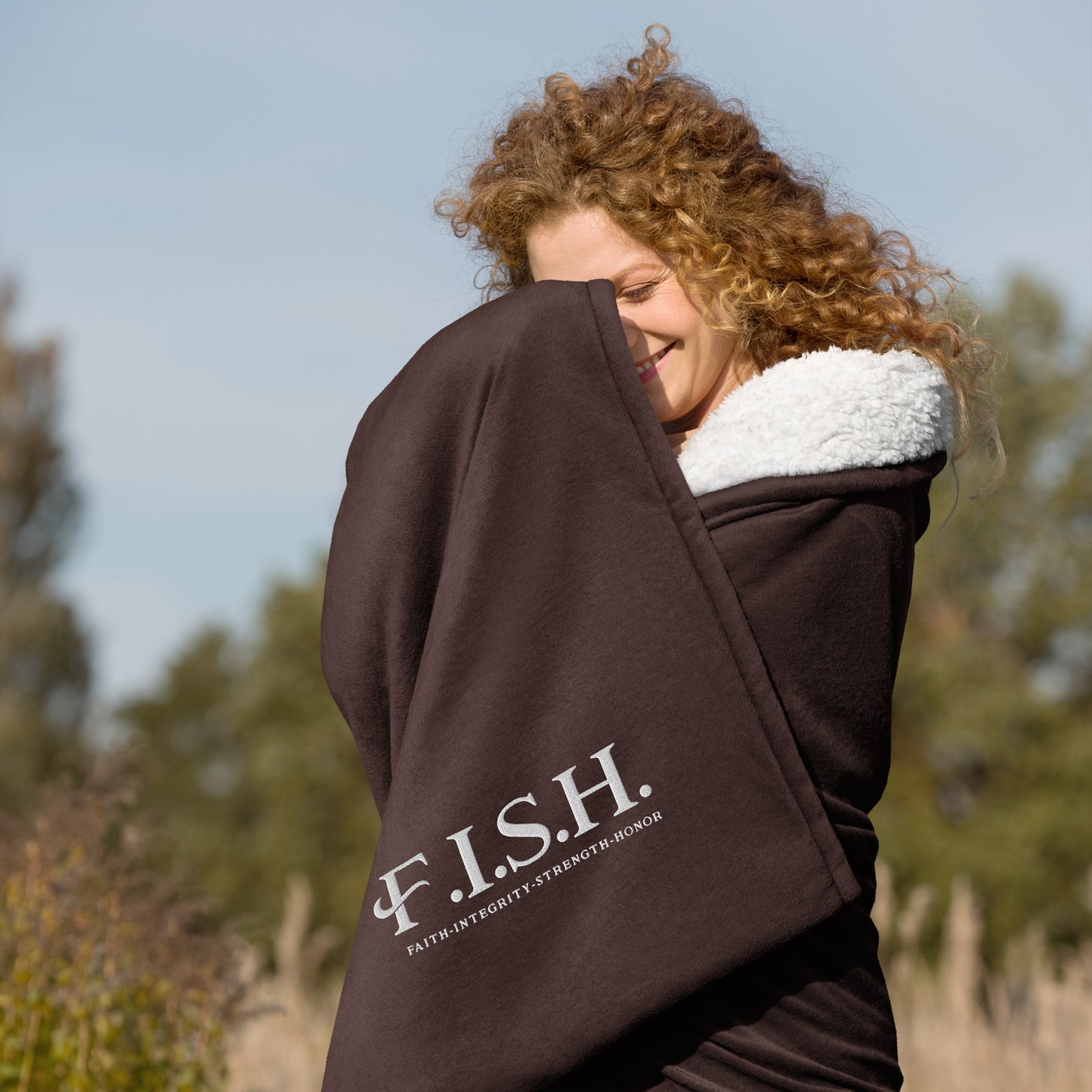 FISH Premium Sherpa Blanket
