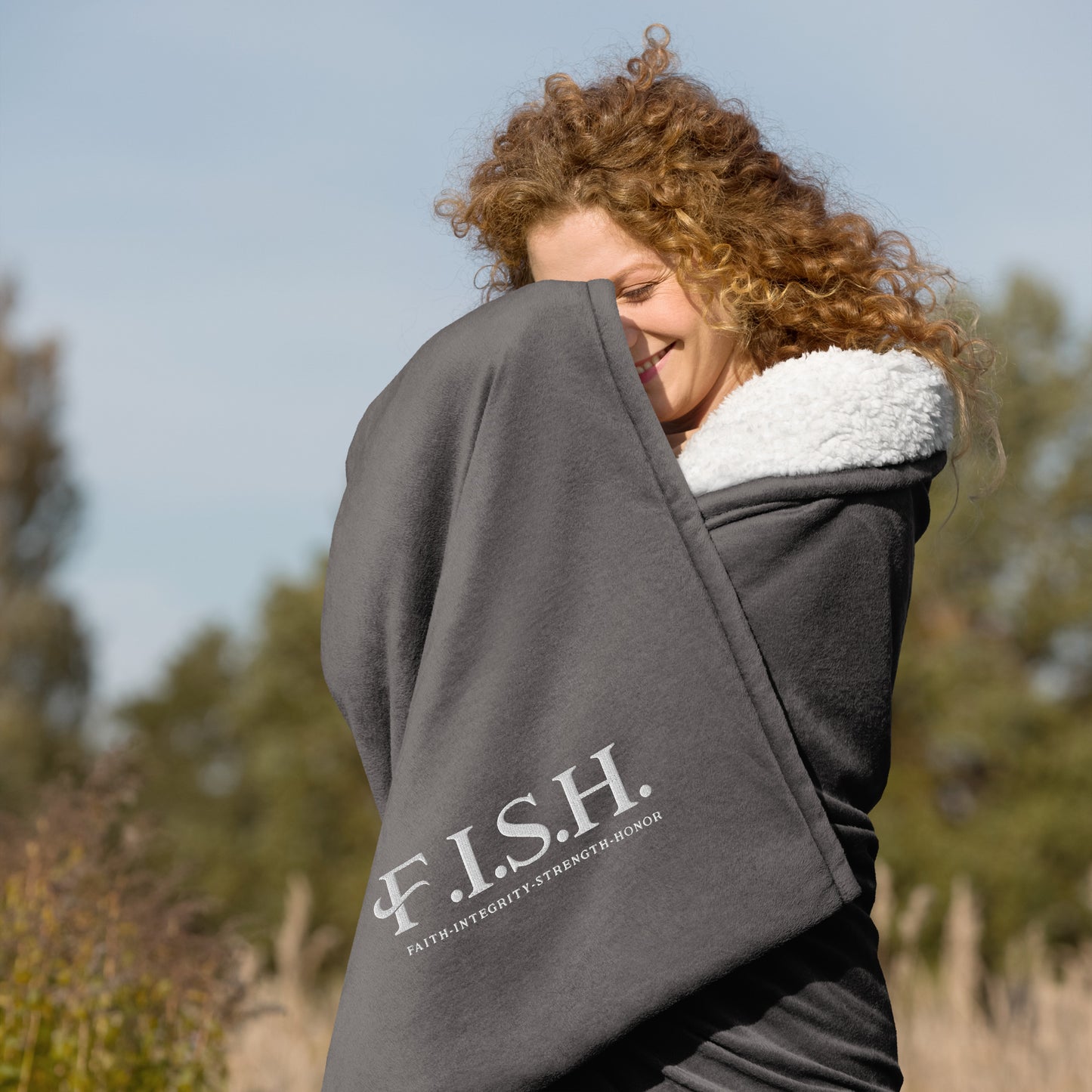 FISH Premium Sherpa Blanket