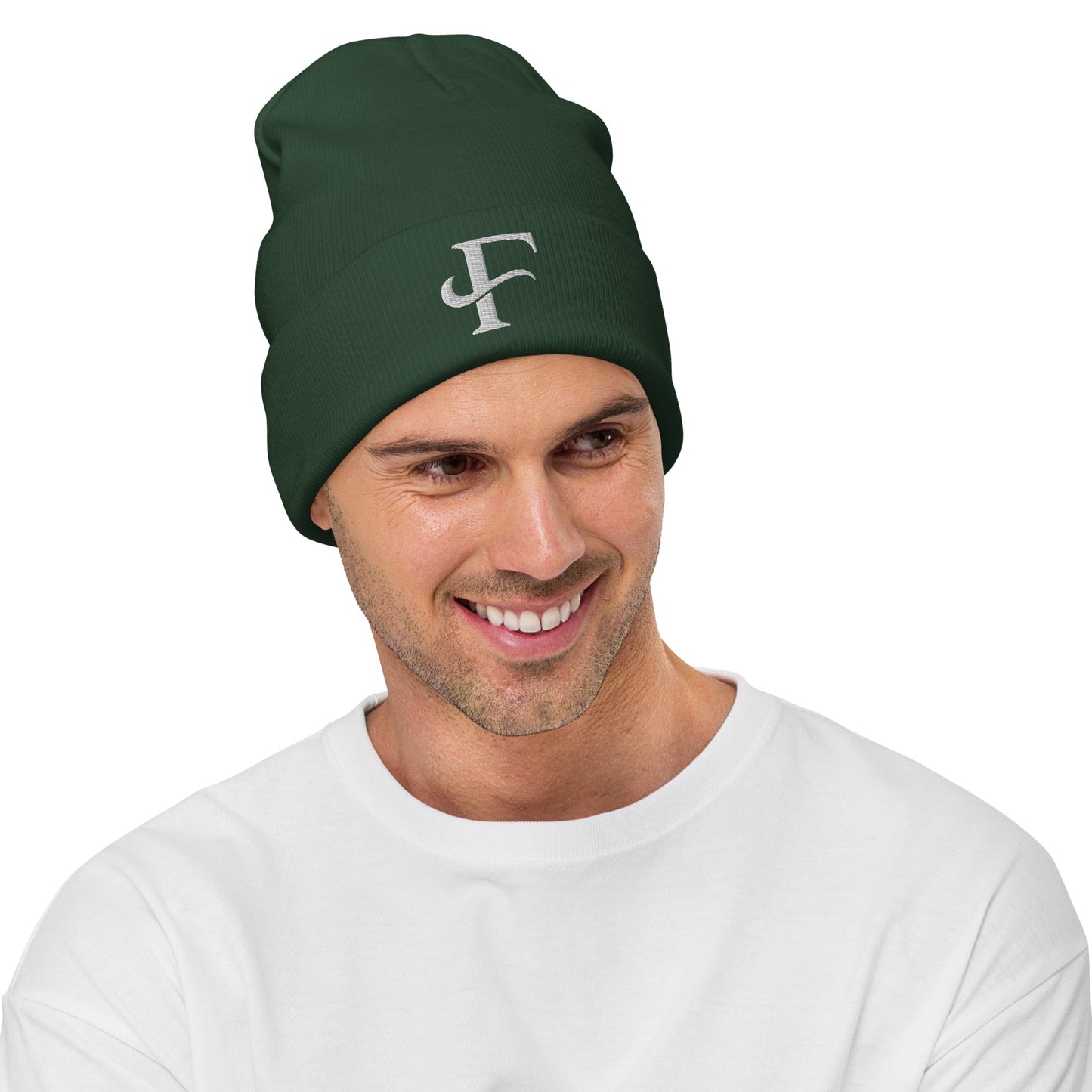 F Embroidered Beanie