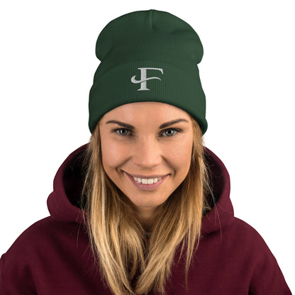 F Embroidered Beanie