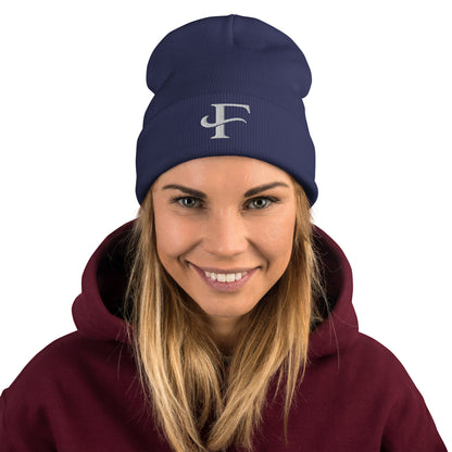 F Embroidered Beanie