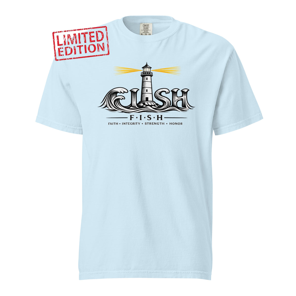Lighthouse Fish Wave ; T-Shirt